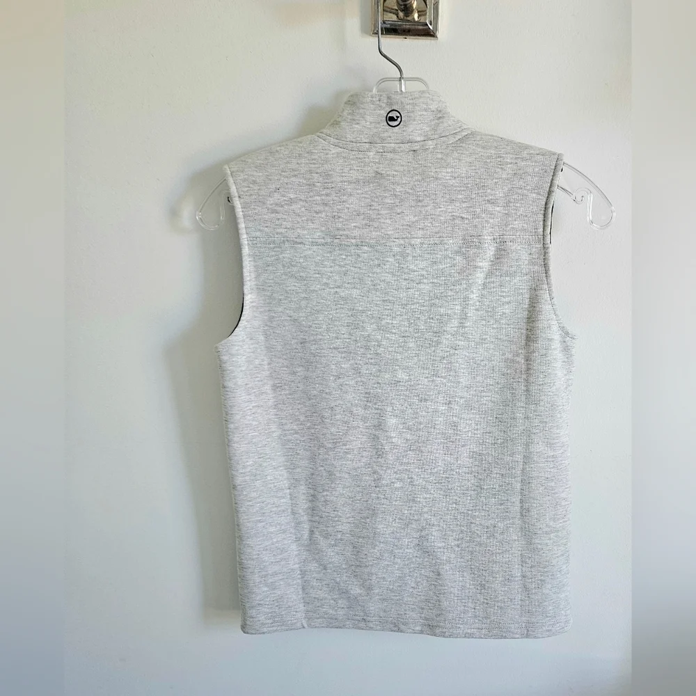 Vineyard Vines Light Gray Zip Performance Vest